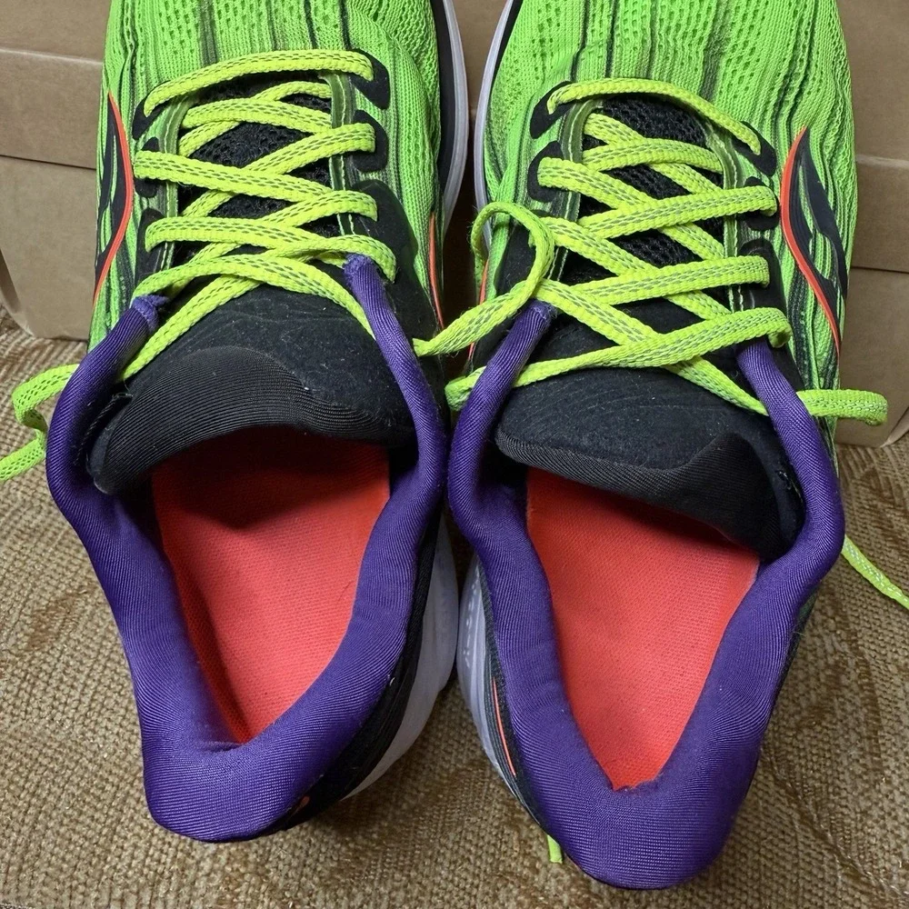 Saucony Ride 14 Green ViZiPRO S10650-65 Women's Size 8 Running Shoes
